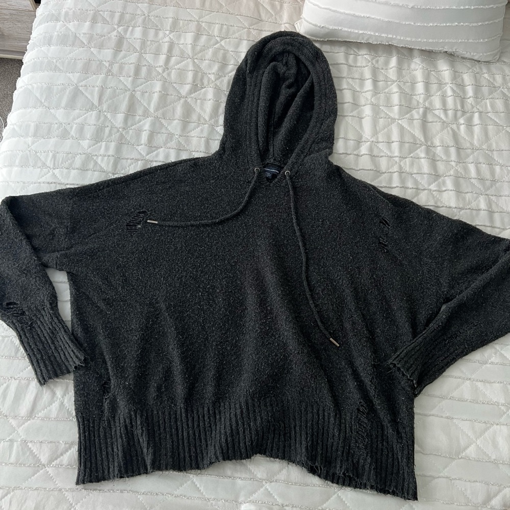 American Eagle Fuzzy Ripped Sweater